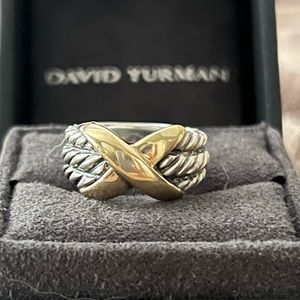 David Yurman Gold X Ring